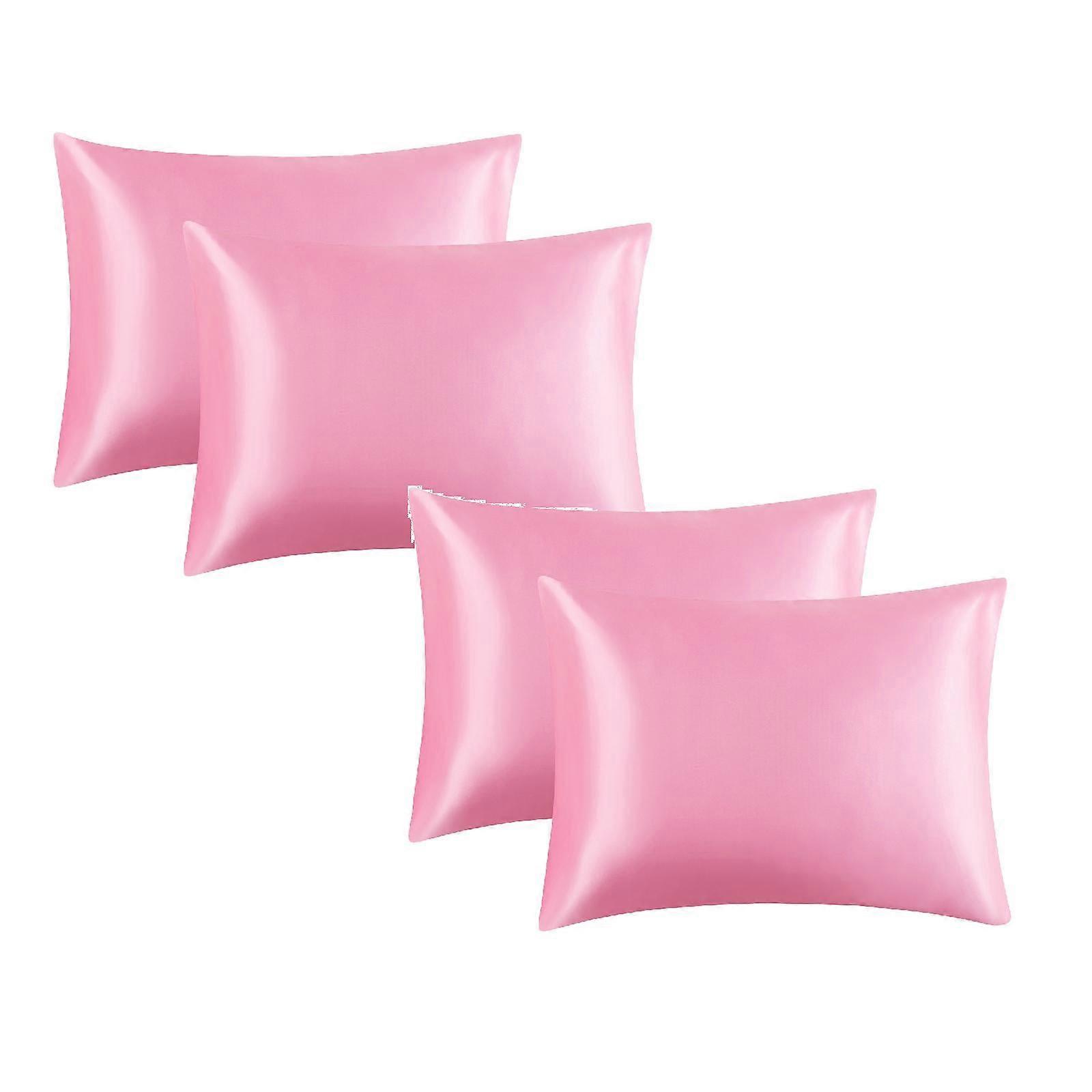 Valentine Throw 2Packs Imitation Silk Pure Color Ding Pillowcase Envelope Pillow Cases Pillow