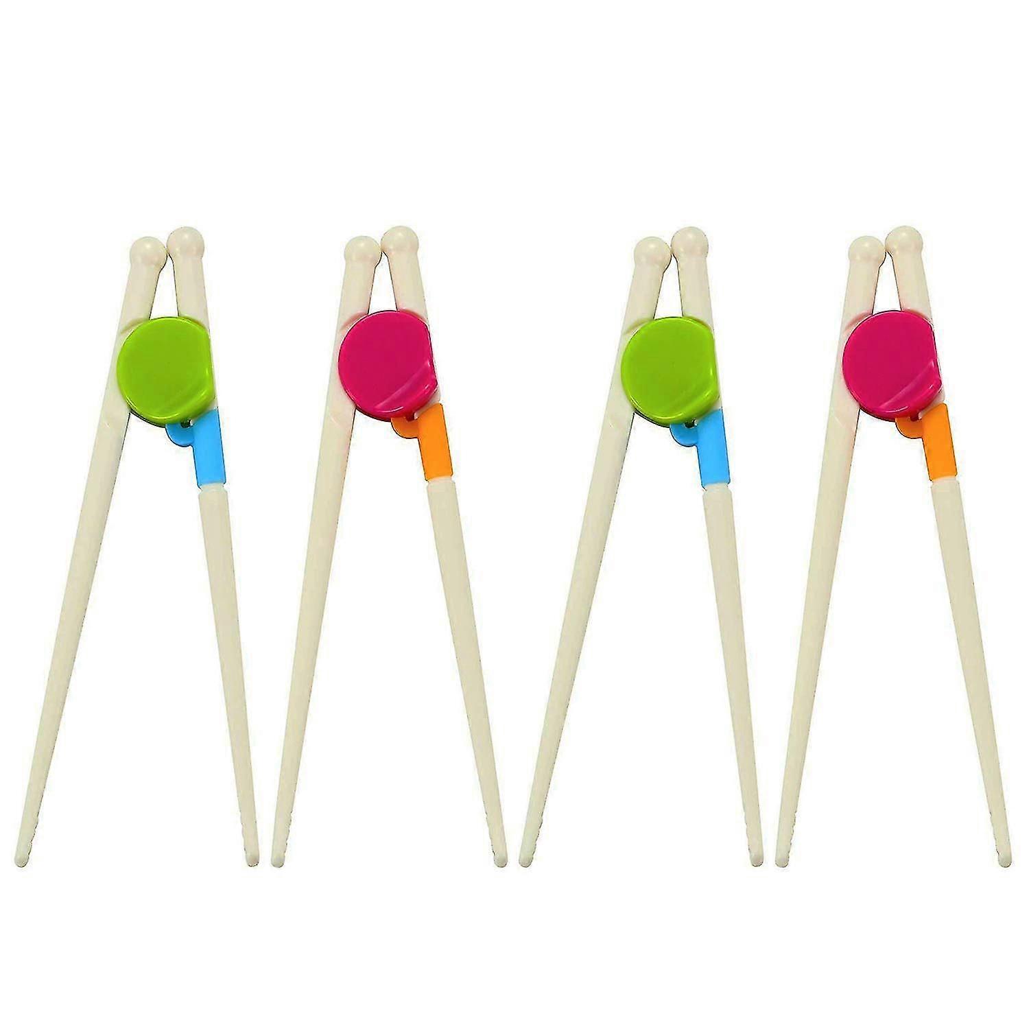 Easy To Use Training Chopsticks For Kids Children Adults,reusable Trainer Chopstick Set,4 Pairs