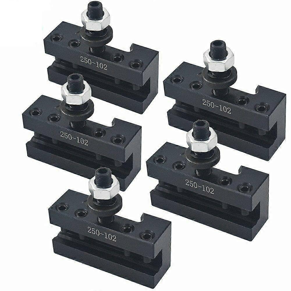 5Pcs 250-102 2 Quick Change Tool Post Turning Holder 6-12Inch