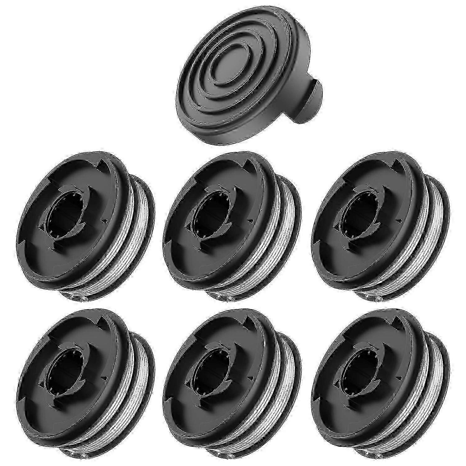 3 Spool and cap set for Einhell RTV 400 RTV 550 lawn mower