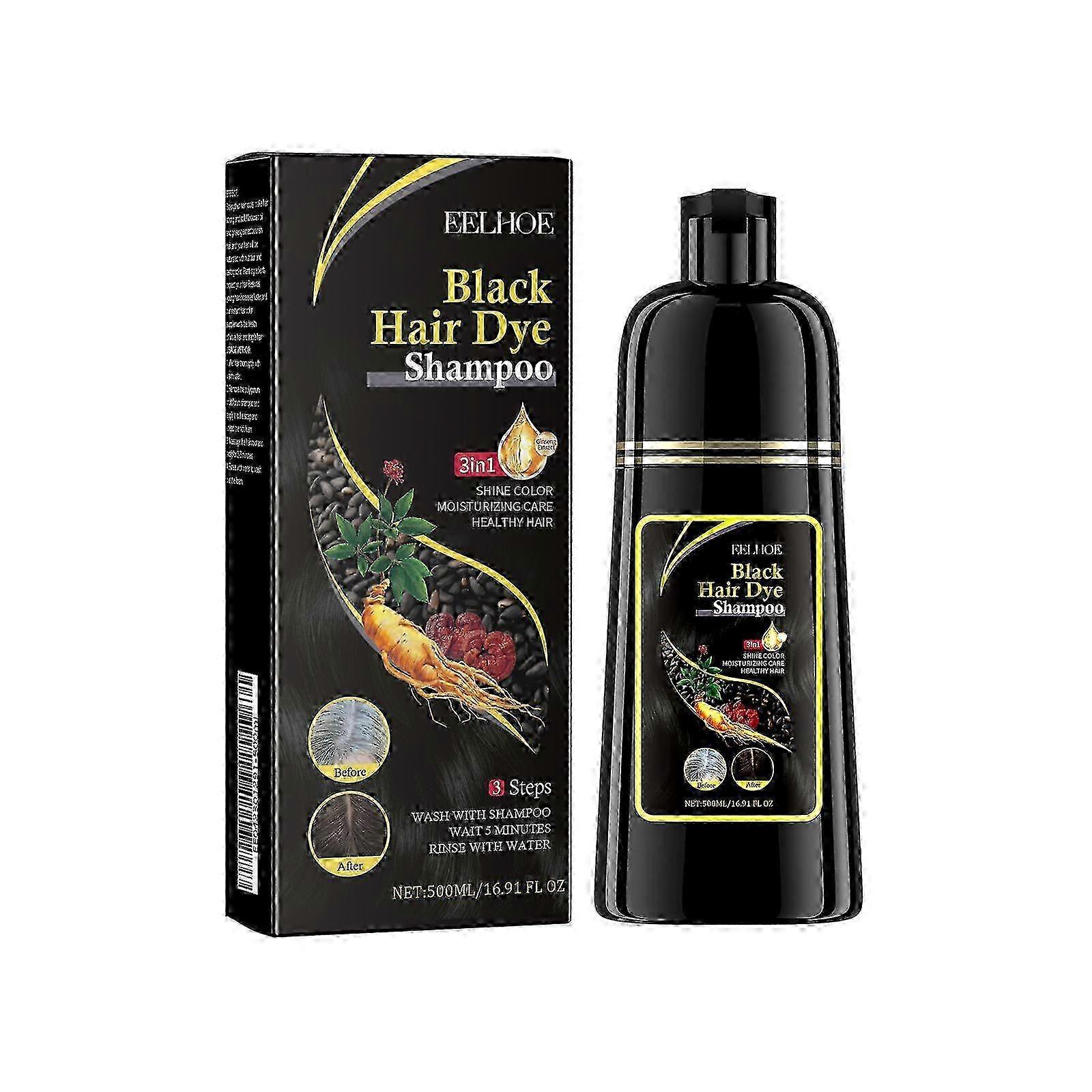 Le shampooing pour cheveux noirs, Polygonum Multiflorum essence, nettoie en douceur les cheveux, les rend brillants, noirs et lisses, deux-en-un