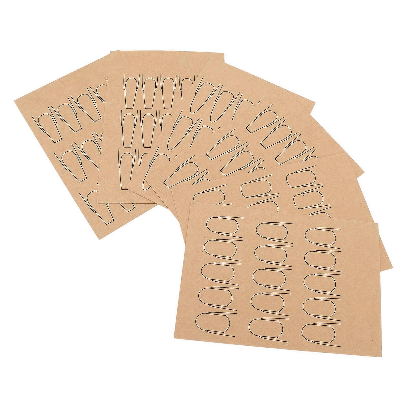 2 Set Nail Art Training Mat Sheets Frosted Double Sided Transparent Reusable Manicure Lines Practice Paper for Watercolour Practice 