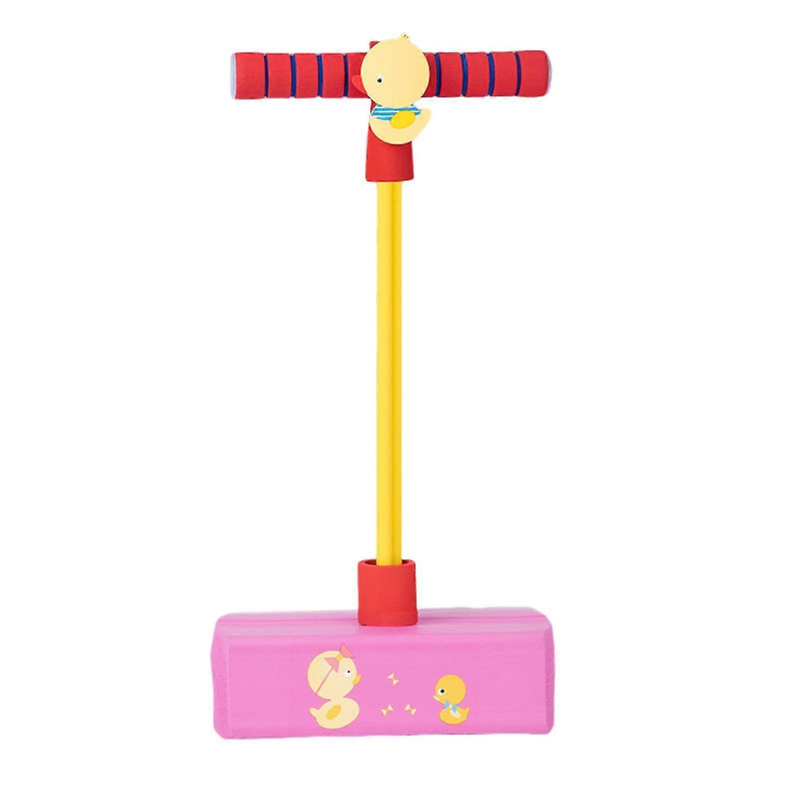25-26 Frog Jumping Pole Toy Flashy Fun Enhance Coordination Height Growth with Luminous Handles Bouncing Pole for Kids