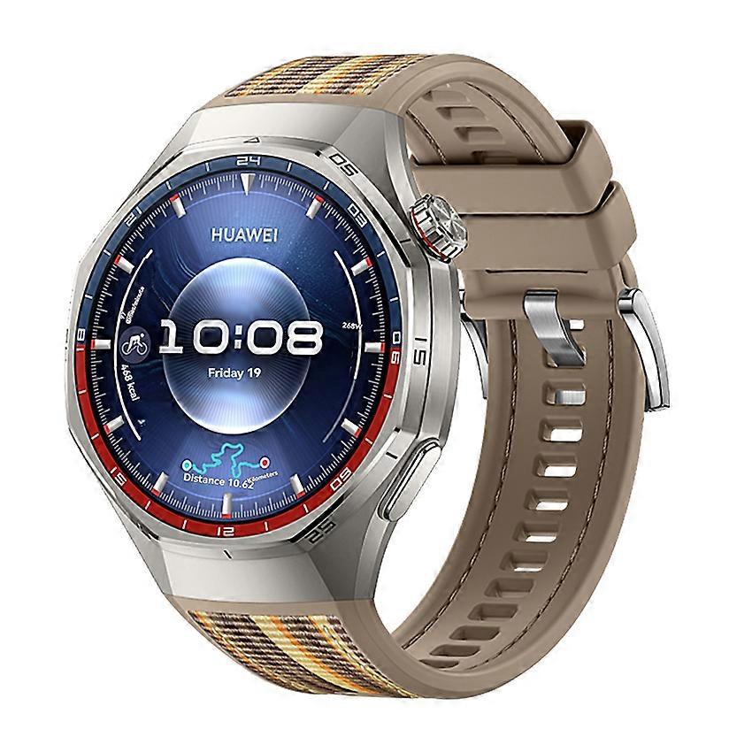 Kompozit fonott óraszíj Huawei Watch GT6 Pro 46mm-hez (Khaki (hivatalos szín) csak szíjjal)