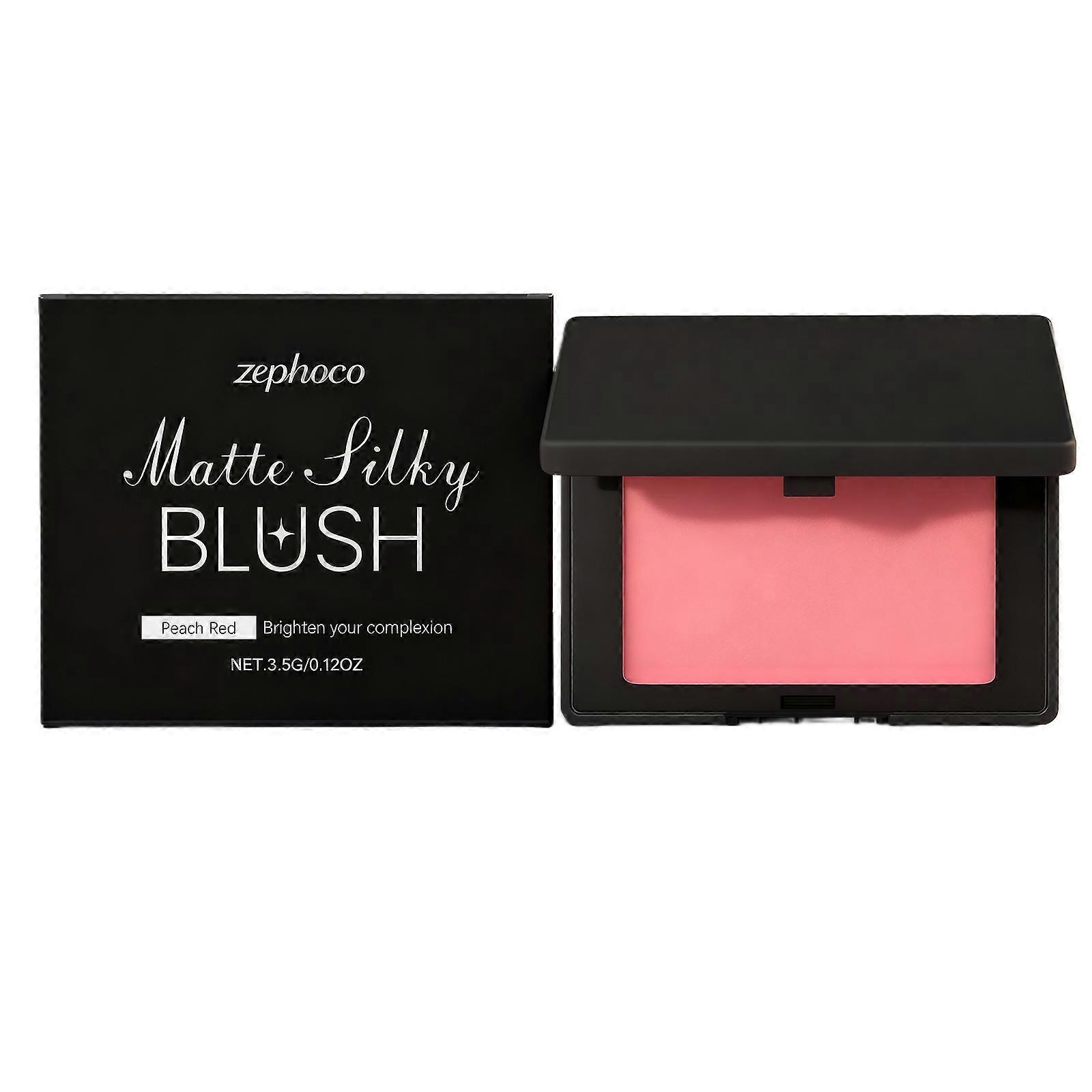 Zephoco Matte Rose Blush For Daily Use: A Rosy, Three-Dimensional And Long-Lasting Makeup Effect, Portable Facial Care