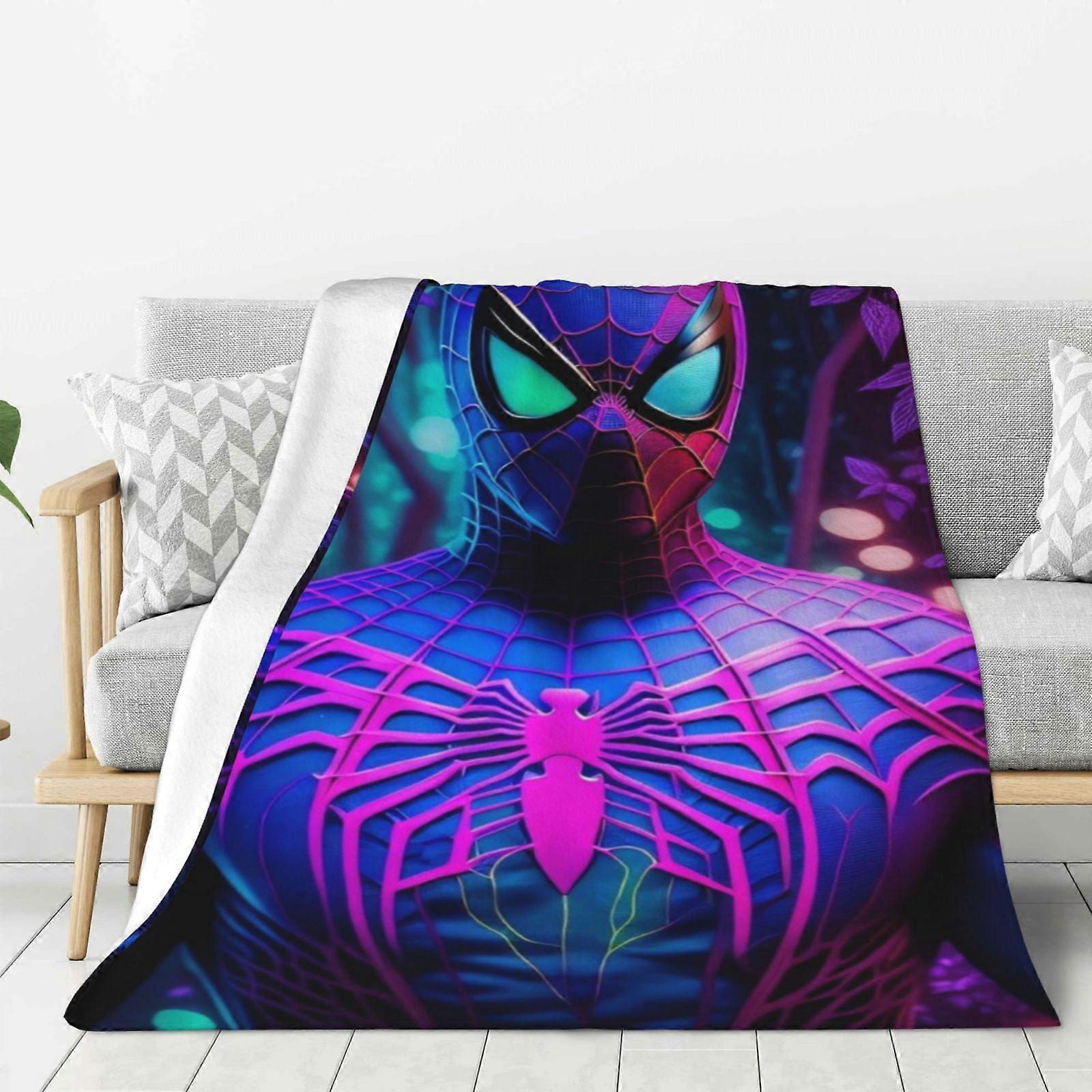 Spiderman Fleece Blanket Super Soft Cozy Throw Blanket, Kids Bedding Features - Super Soft 60"X50"