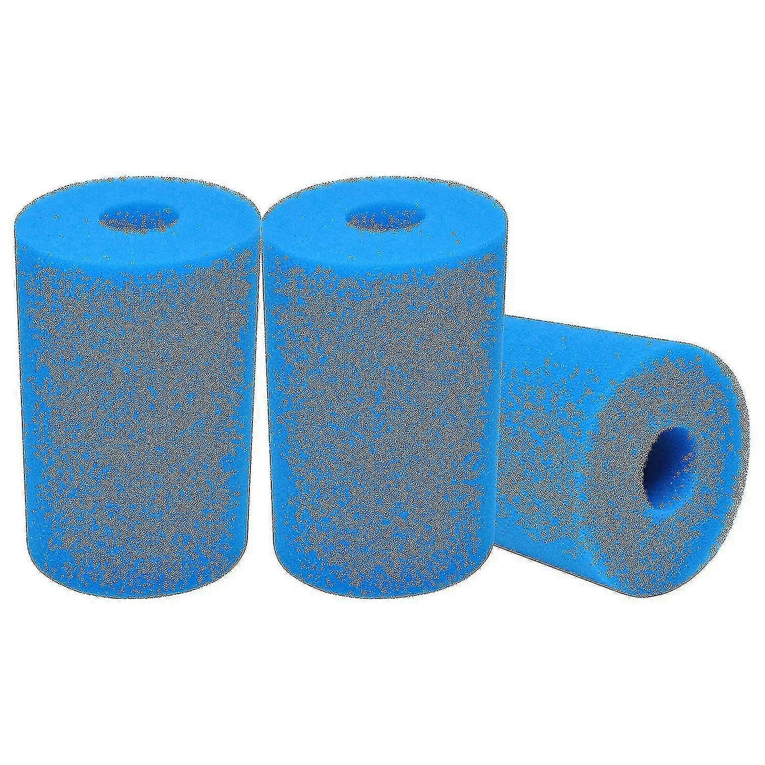 3pcs Filter Sponge Compatible With Intex Type B, Foam Cartridge