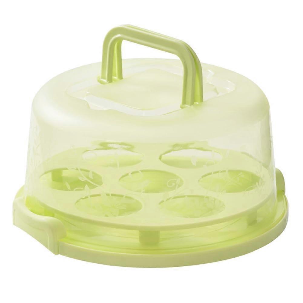 Cupcake Carrier with Lid and Handles Clear Cake Box Cupcake Holder for Parties and Events B