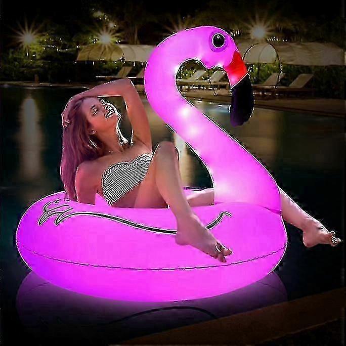 Solar Inflatable Flamingo Swimming Float