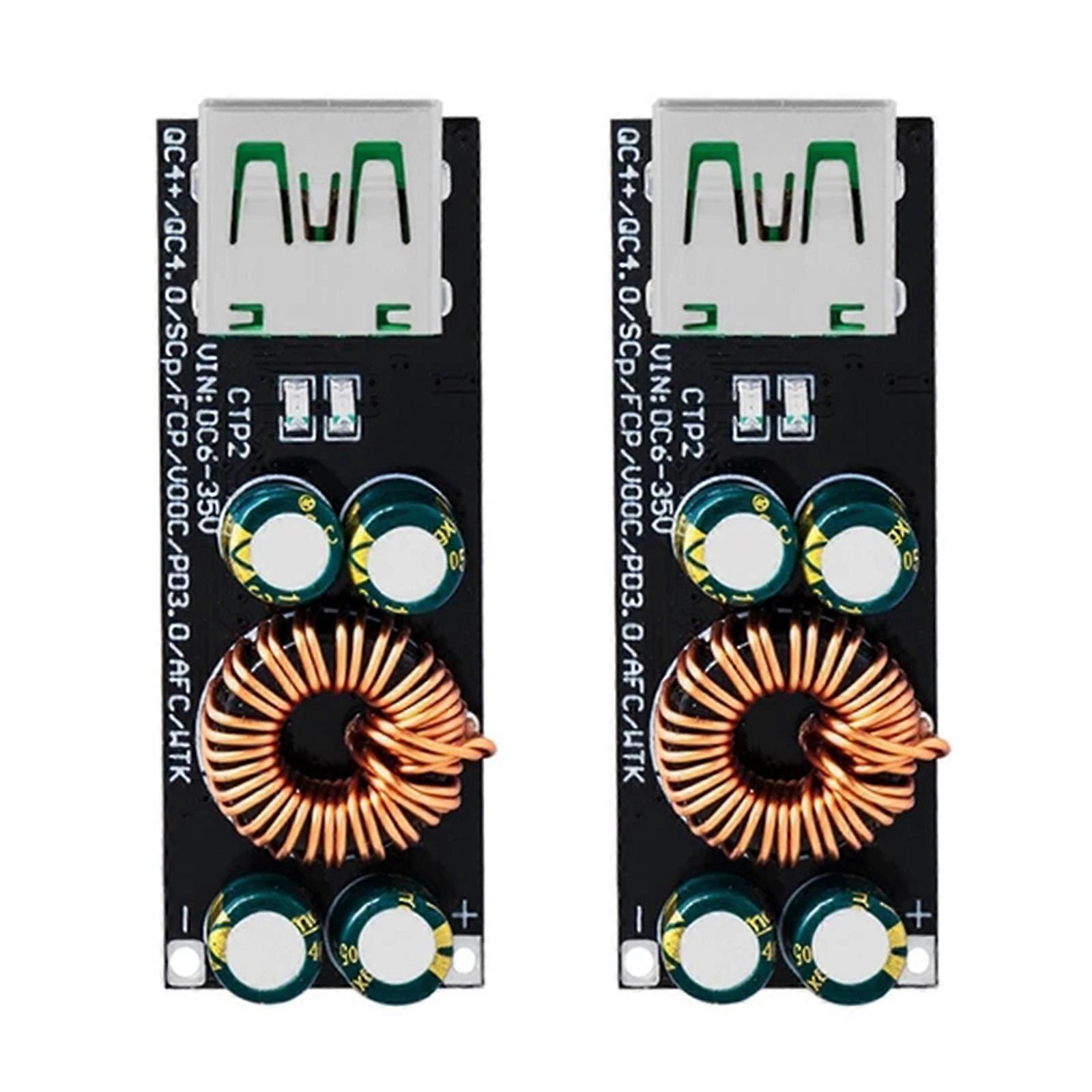 QC4.0 QC3.0 Fast Charging Module 30W Universal Protocol Support Size ABS Construction Multicolor