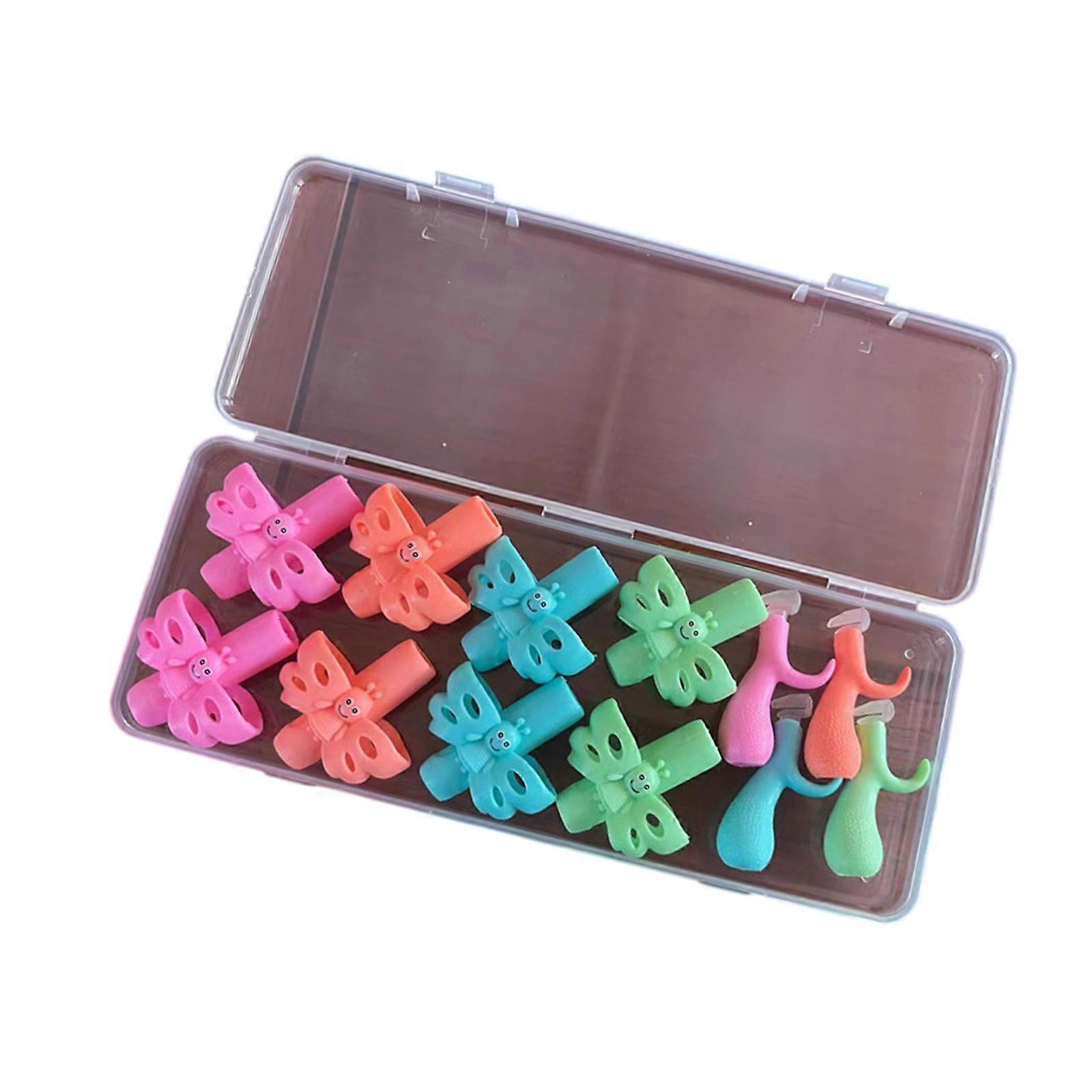 1 Set Butterfly Shape Pencils Grip Easy to Use Kids Handwriting Pencil Gripper Grip Posture Correction Tool Multicolor