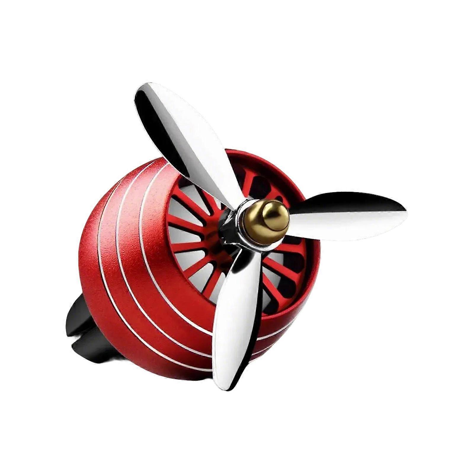 Automotive Scent Air Conditioning Propeller Scent  Diffuser Easy to Install & Replace for a Pleasant Driving Experience  Red