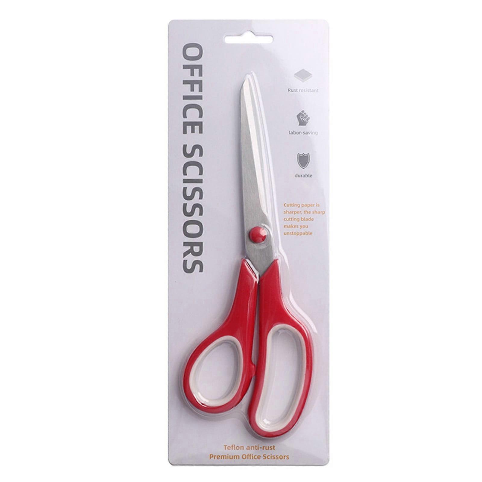 Begine Scissors Clearance, Stainless Steel Multifunctional Set Student Scissors Red,Red,1*Scissors