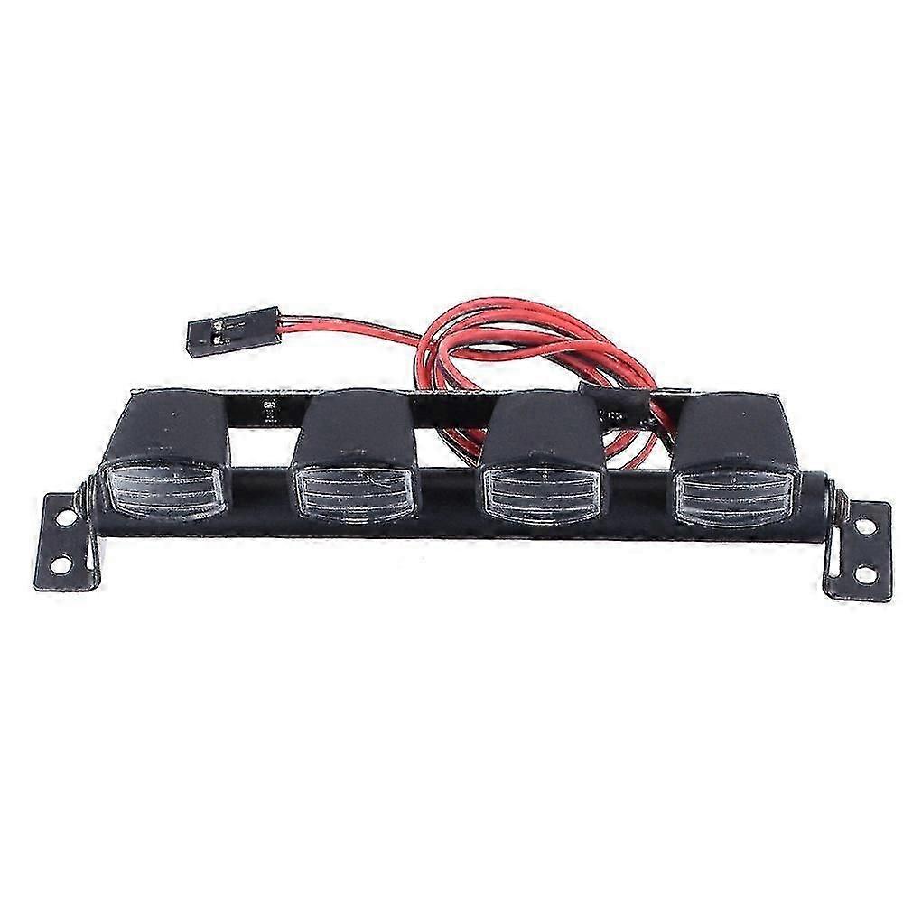 Rc Roof Lights,1/10 Scale Rc Car Crawler Led Roof Lamp Light Bar For Trx4 90046 Scx10(four Light)  T