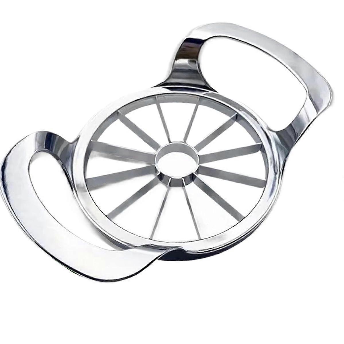 Fruit Slicer and Corer 12-Blade Stainless Steel Fruit Cutter-Frosted Handle Comfortable to Use