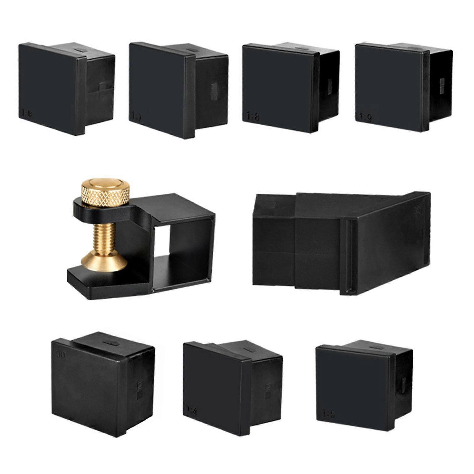 Aluminum 1:4 1:7 1:8 90 Dovetails  Sawing Guide Set Magnetic Cutting Guide Angle  Sawing Guide Set Woodworking Tool Multicolor