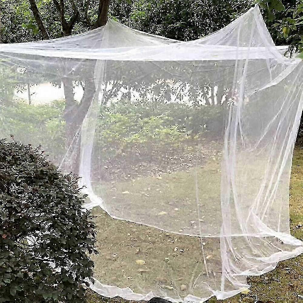 Camping Net White Mesh Portable Square Foldable Mosquito Control Mosquito Net Lightweight Outdoor Camping Tent Sleeping