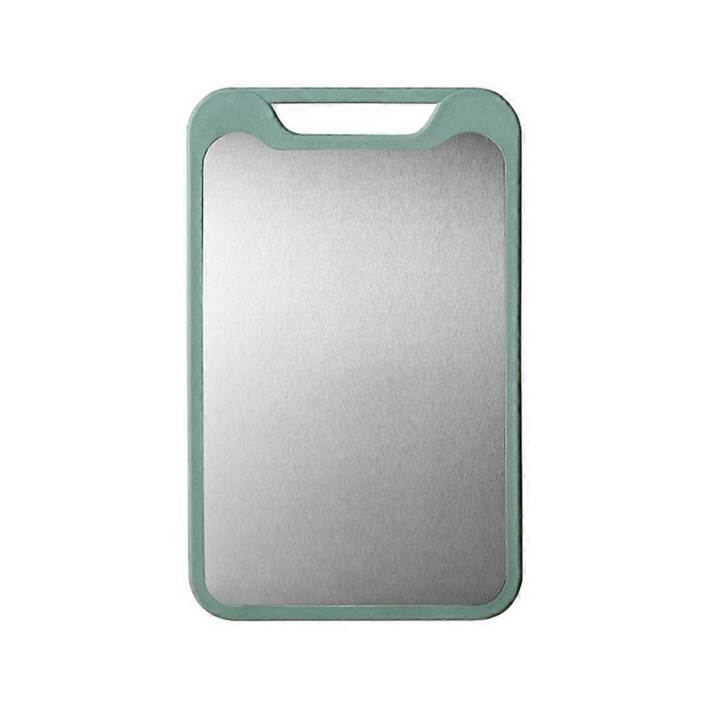 Multifunctional Kitchen Cutting Board-Double-Sided Stainless Steel and Plastic, Vegetable Cutting Board, Rolling Panel,