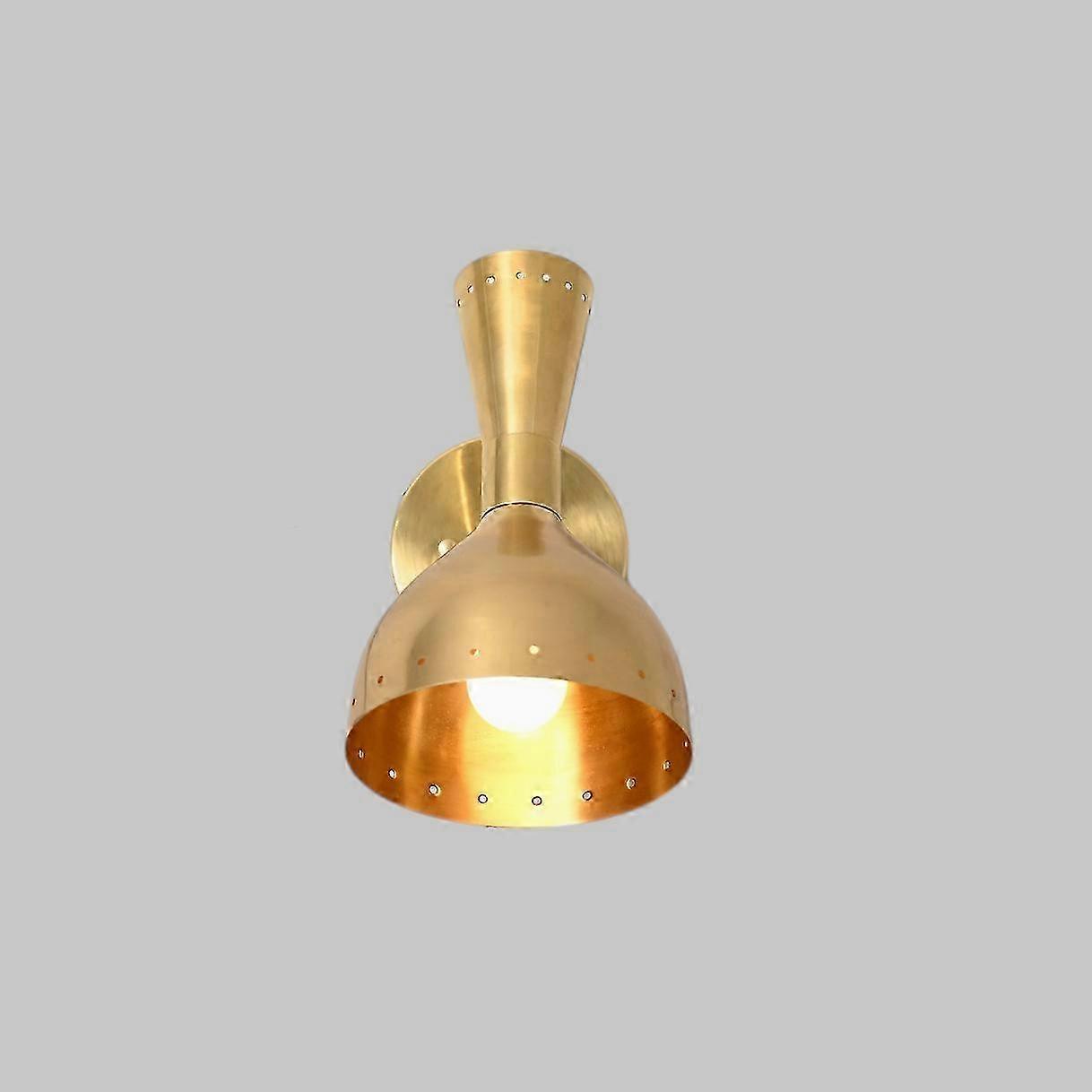 Handmade Vintage Wall Fixture – Raw Brass, Mid-century Sputnik Design