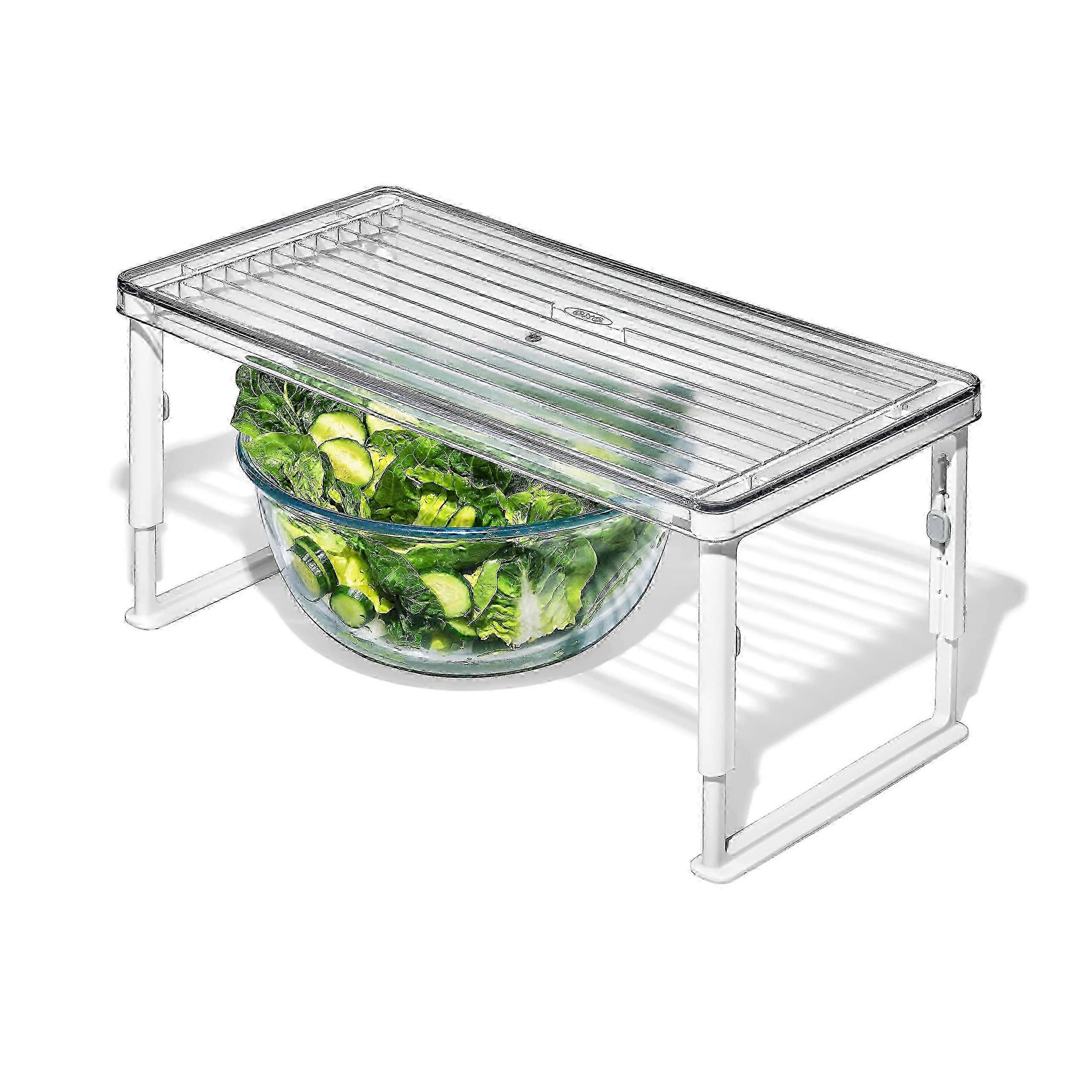 w Good Grips Adjustable Fridge Shelf Riser