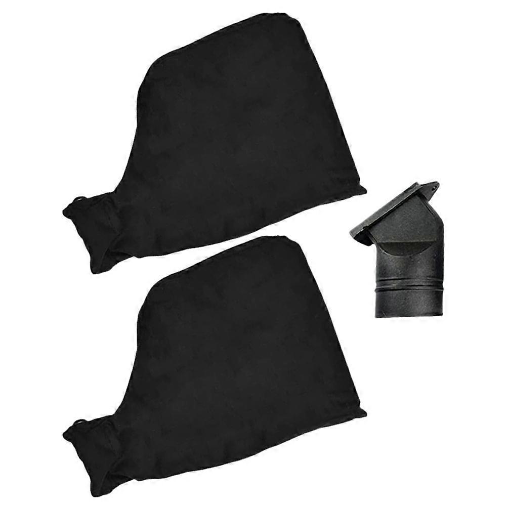 Black Cutting Machine Dust Collection Bag for Saw 2Pcs Durable Cloth Material