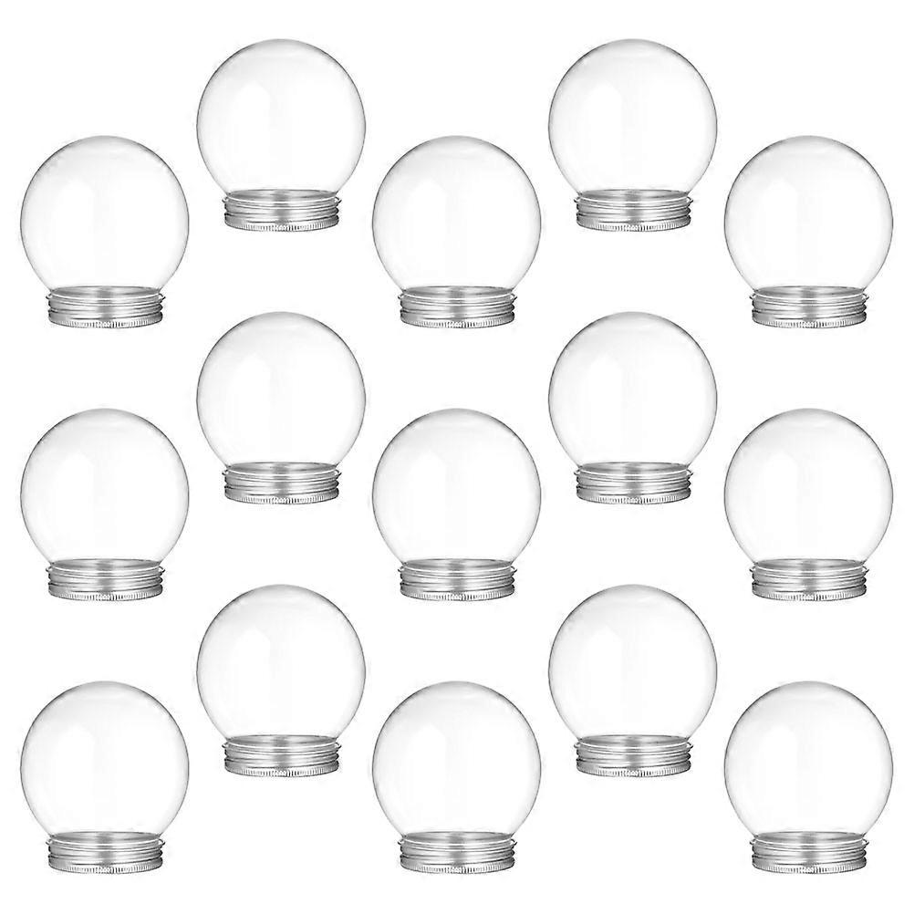 Sugar Candy Bottle Snow Globe Kit for Storage 9Pcs Clear Transparent Globes