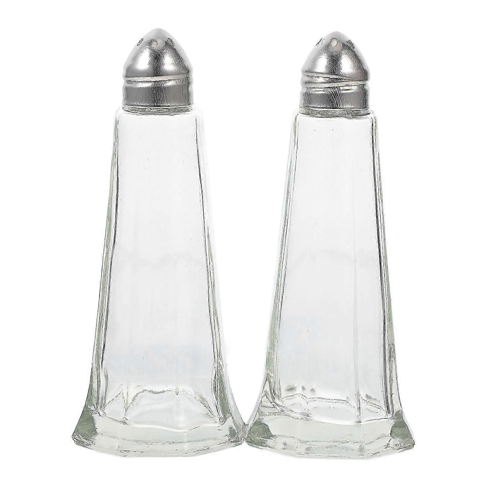 Condiment Pepper Shaker Empty Seasoning Shaker Practical and Chic Cylindrical Material 11.5X3.9CM 2Pcs