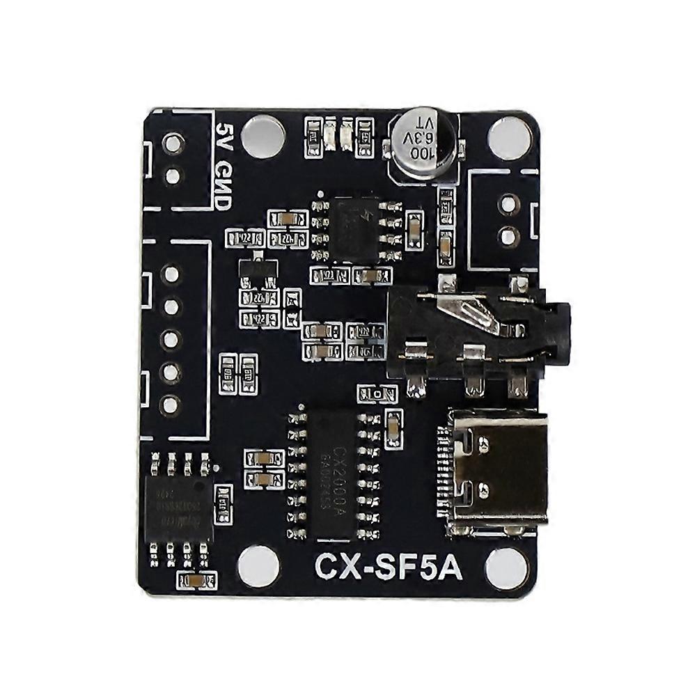 CX-SF5A Serial Port Control Voice Playback Module Board MP3 Music Player 5W MP3 Playback Serial Control Voice Module A
