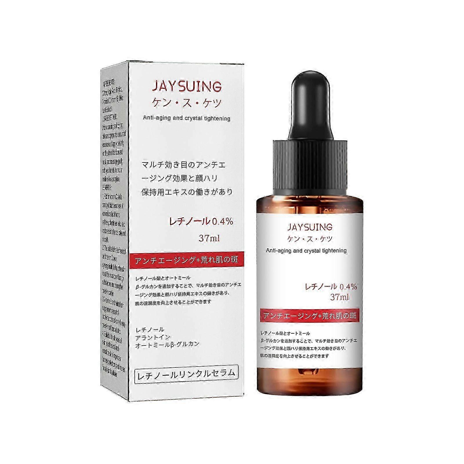 Retinol Serum for AntiAging, Firming  Brightening  Deep Hydrating Wrinkle Reducer with Oat Extract  BetaGlucan  37ml for Youthful, Vibrant Skin