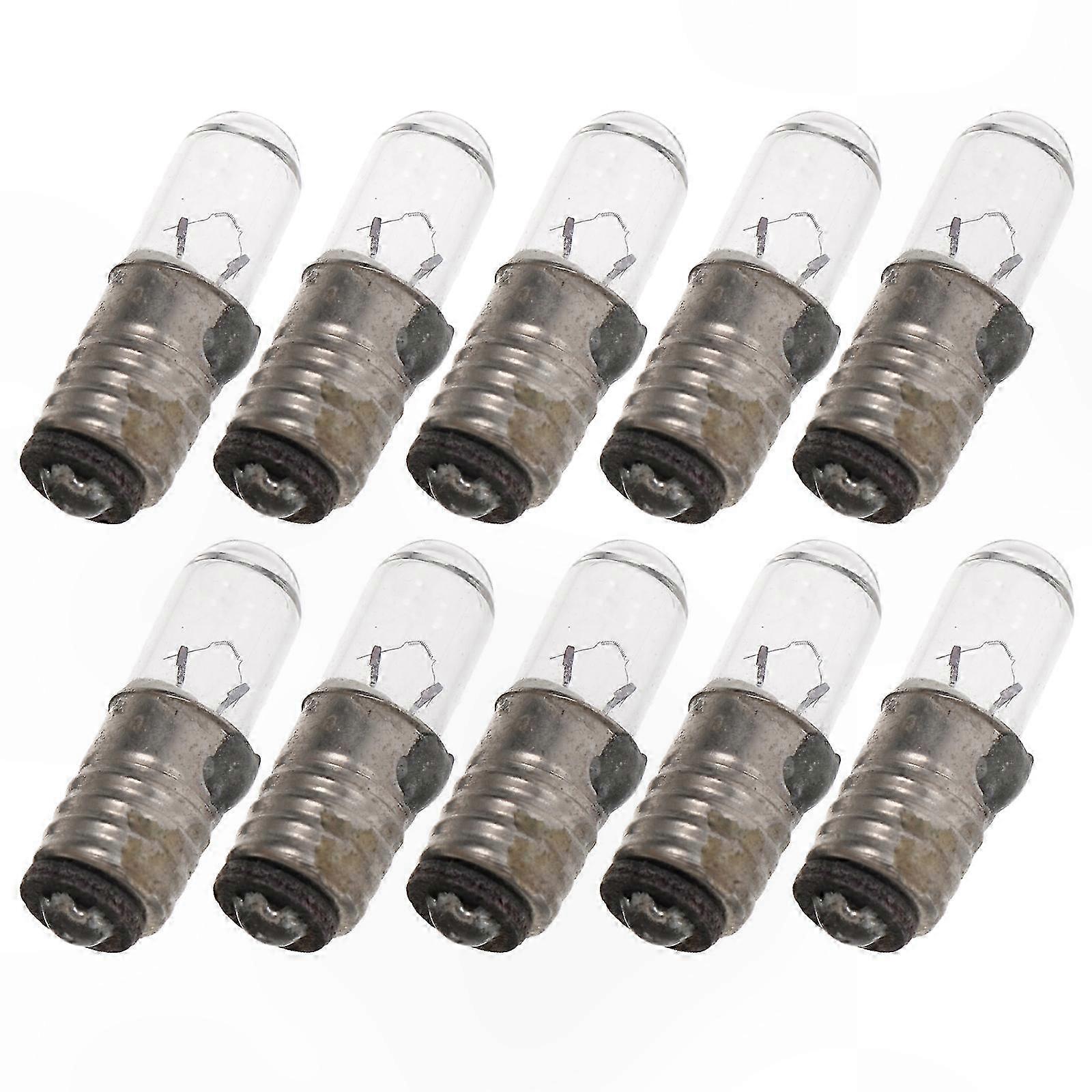 E5 Mini Bulb Replacement for Scientific Research Round Shape 10 Pieces
