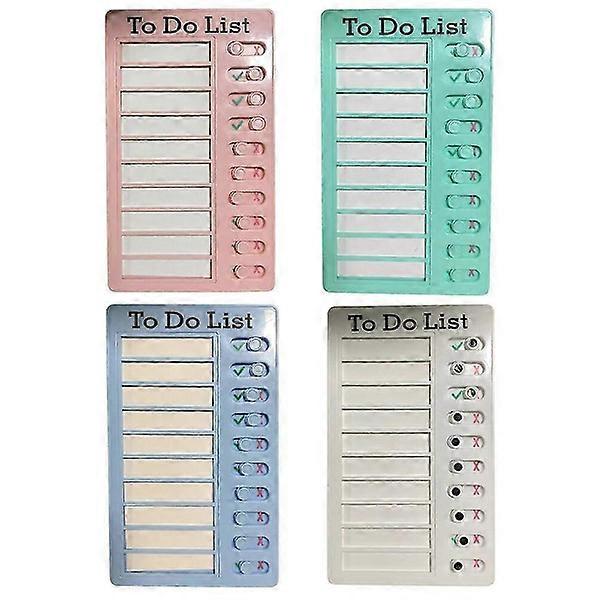 4 Pieces of Kids To Do List Chores Checklist Task Board, Reusable To Do List, for Kids Adults Home School Classroom [DB] type 03