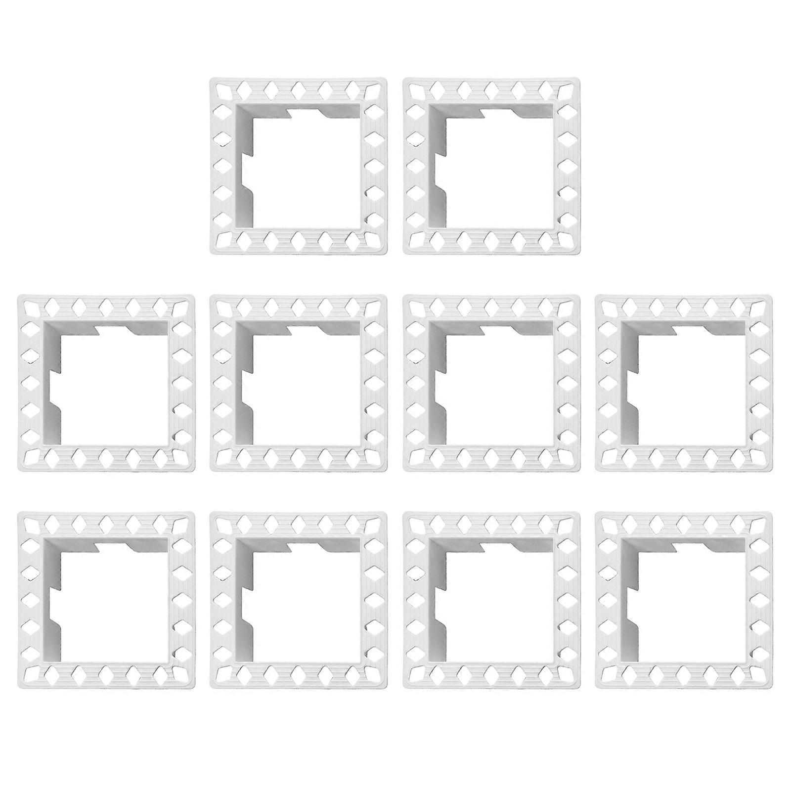 10Pcs Wall Switches Socket Internal Mounting Frame PC Corner Protectors for Enhances Durability Easy Installation Multicolor