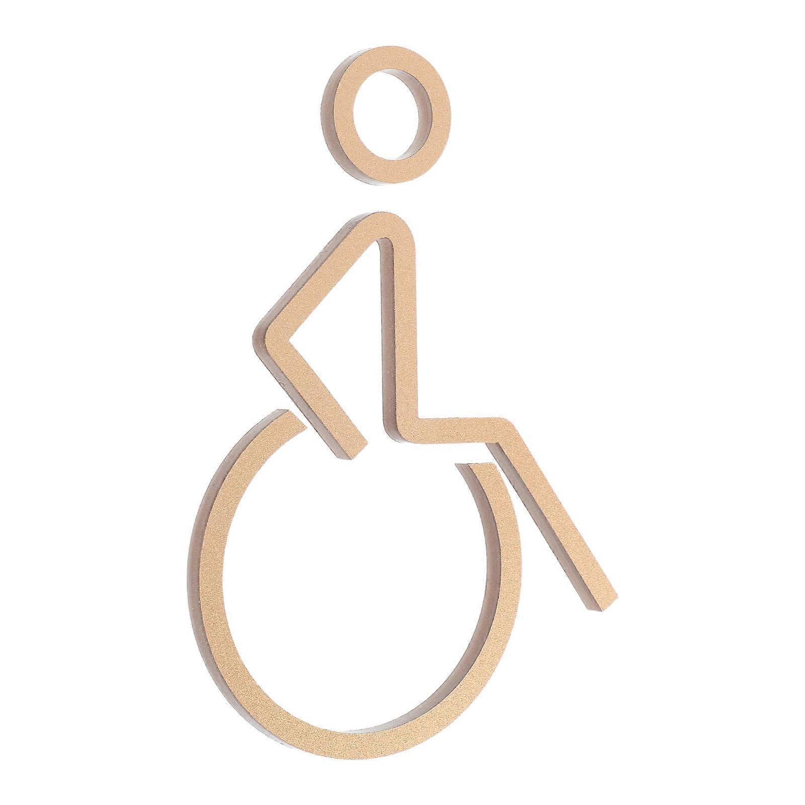 Acrylic Handicap Sign with Wheelchair Symbol for Office Use in Public Spaces