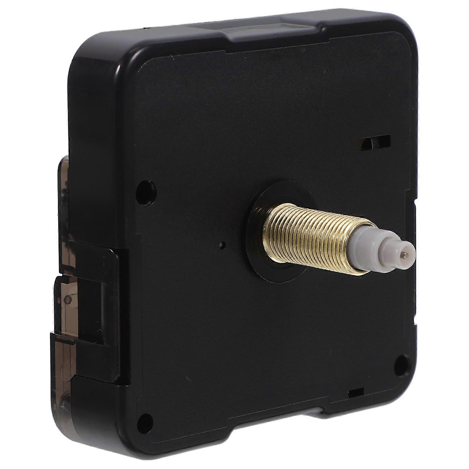 Black ABS Quartz Clock Mechanism for Silent Operation