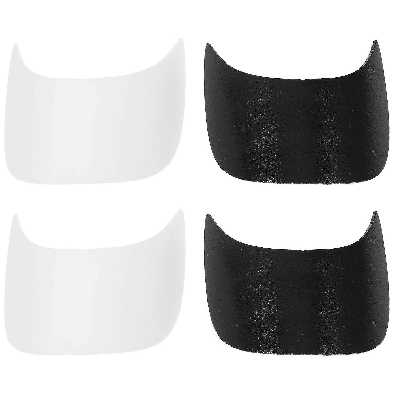 4pcs Baseball Cap Visor Insert Shape Plastic Brim Flexible Tennis Hat Brim Replacement Liner