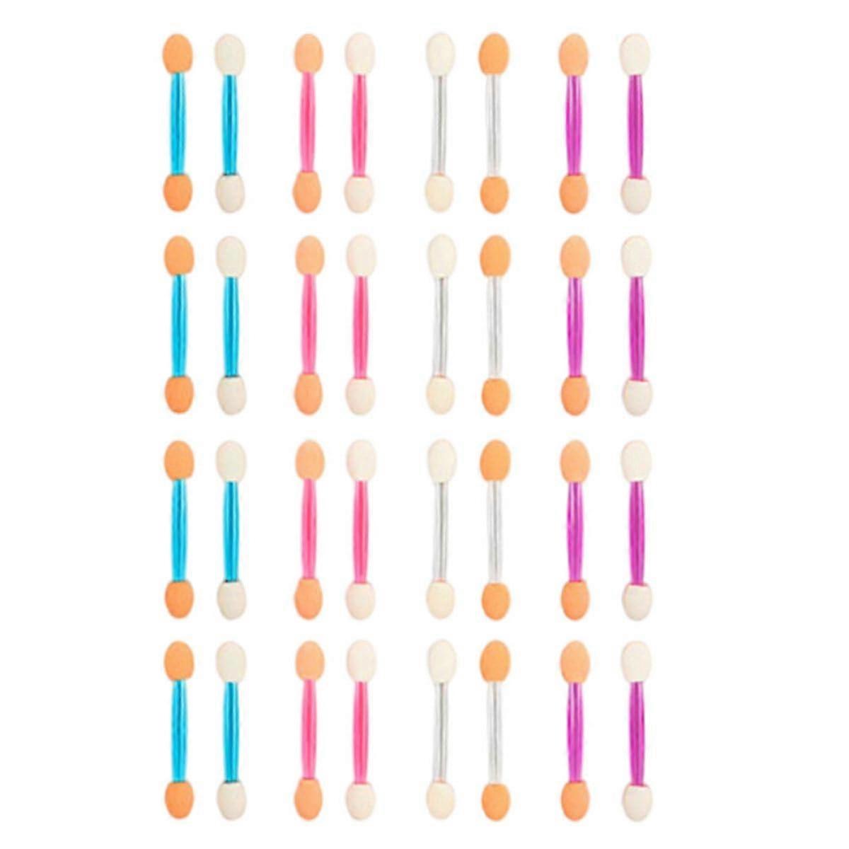 120Pcs Dual Ended Eyeshadow Applicator Sticks with Soft Latex Tips for Precise Makeup Application