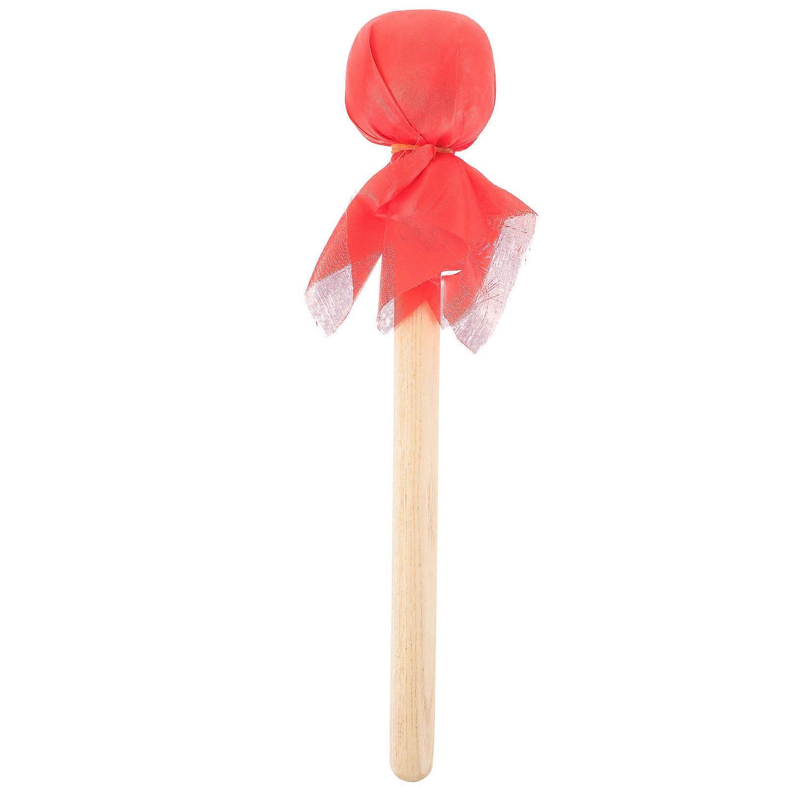 Red Wooden Handle Drum Mallet Felt Percussion Stick for Drum