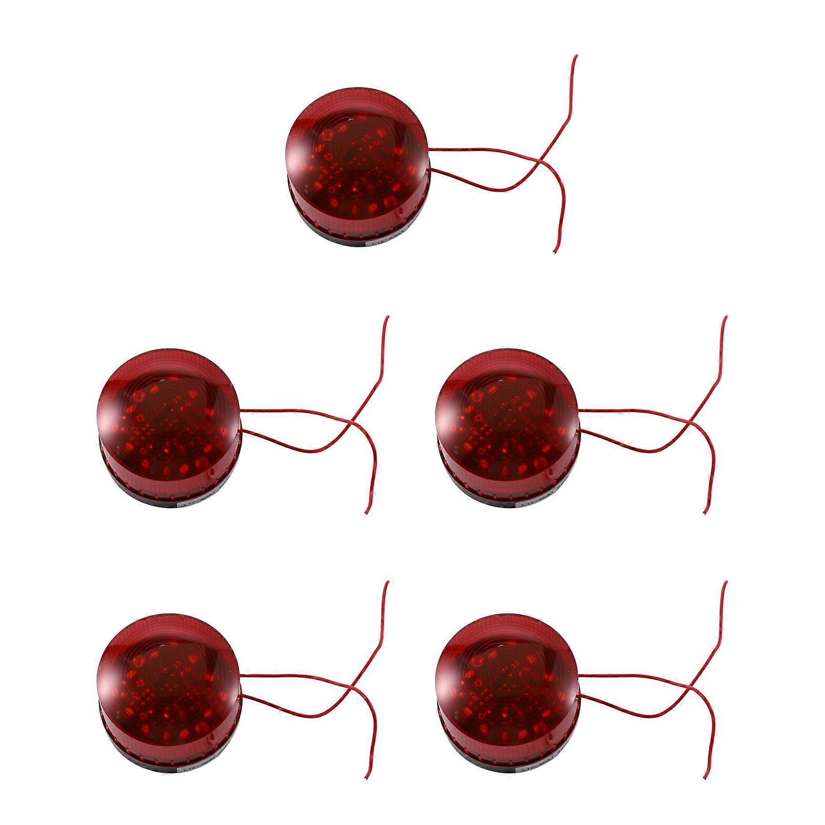 5X AC 220V Industrial LED Flash Strobe Light Accident Warning Lamp Red LTE-5061 de