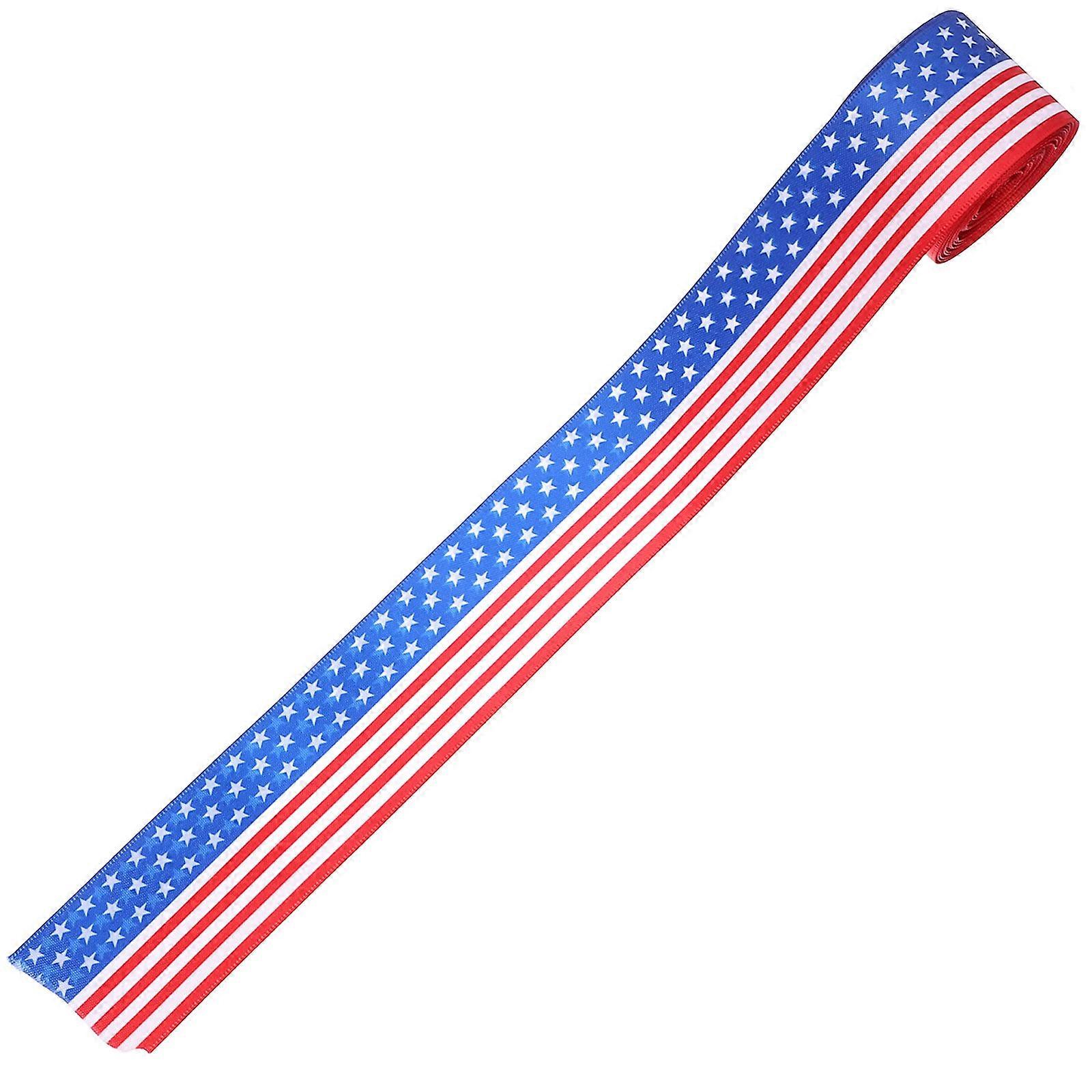 Multi-Use Patriotic Ribbon DIY Ribbon for Decor 2 Rolls