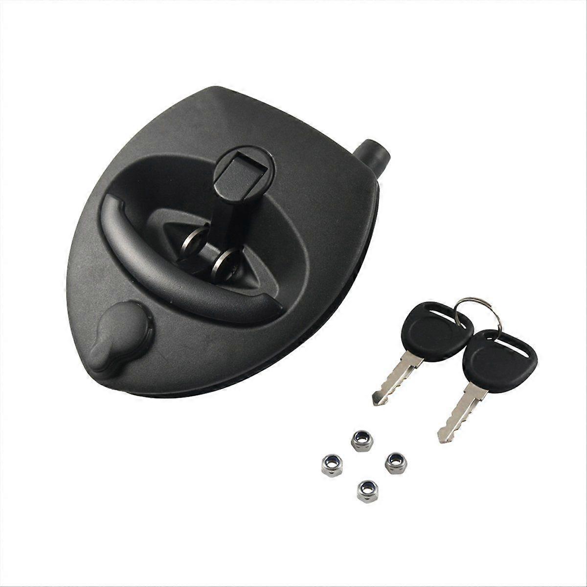 Pickup Trunk Lock T-Handle T-Type Hatch Lock Fishtail Lock RV Door Panel Lock for RV Conversion Vehicle
