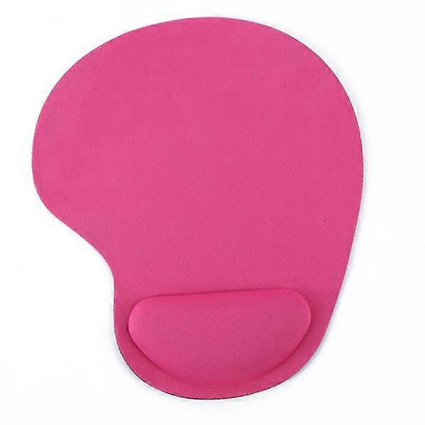Mouse Pad with Wrist Rest for Computer Laptop Notebook Keyboard Mouse Mat with Hand Rest Mice Pad Gaming with Wrist Support, Rose Red