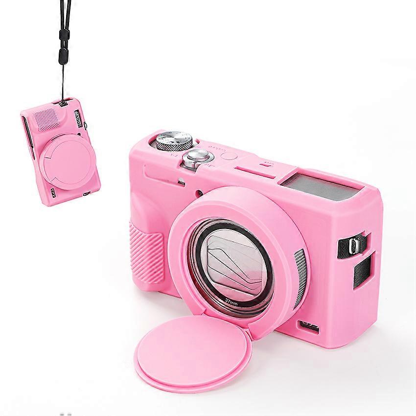 Camera Silicone Case Pretective Case for Canon G7X Mark III - 1 PCS Pink
