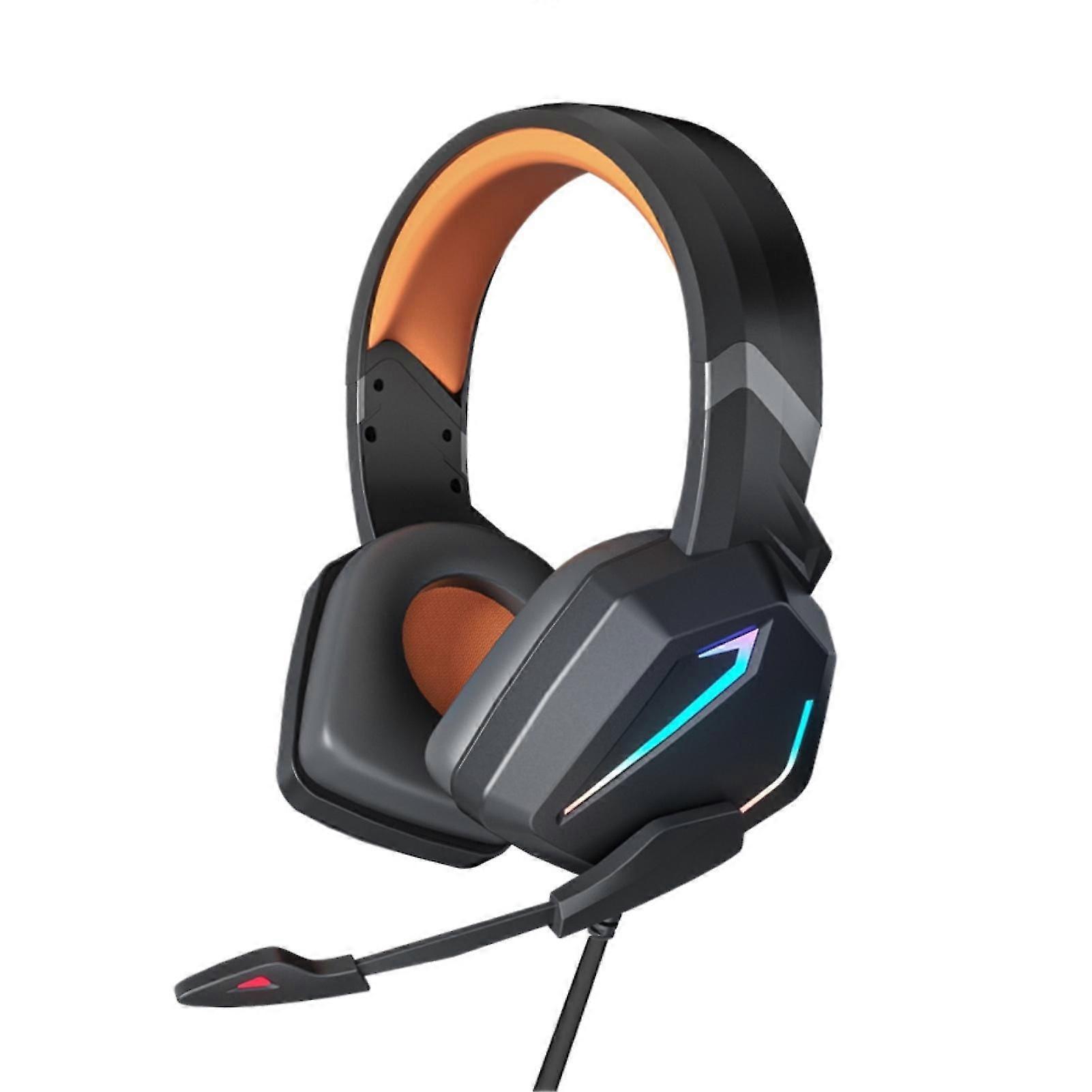 Sy-g20 Wired Headphone Dynamic Rgb Noise Reduction Over-ear Computer Headphone With Microphone For E-sport