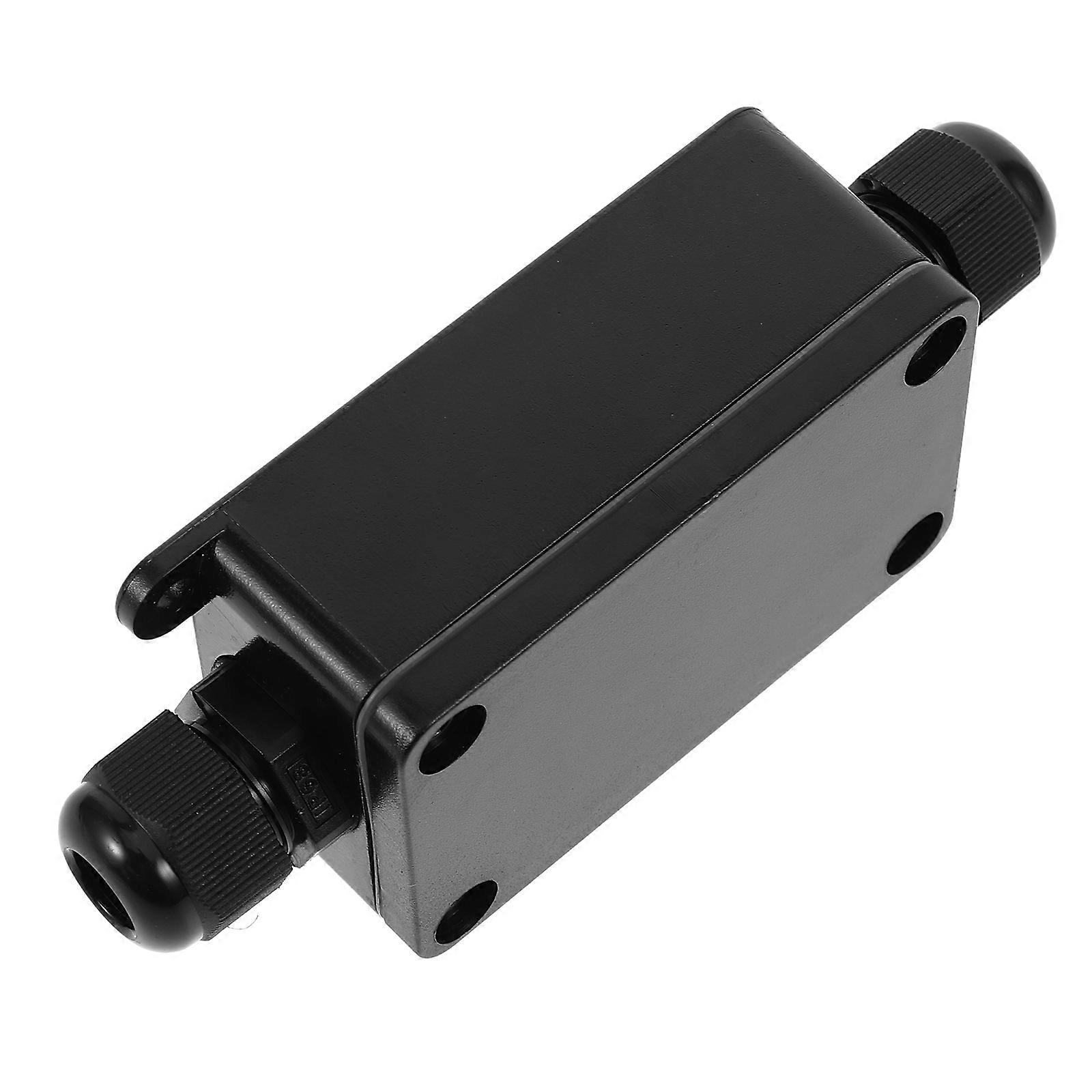 Plastic Waterproof Junction Box for Outdoor Use One Piece Black