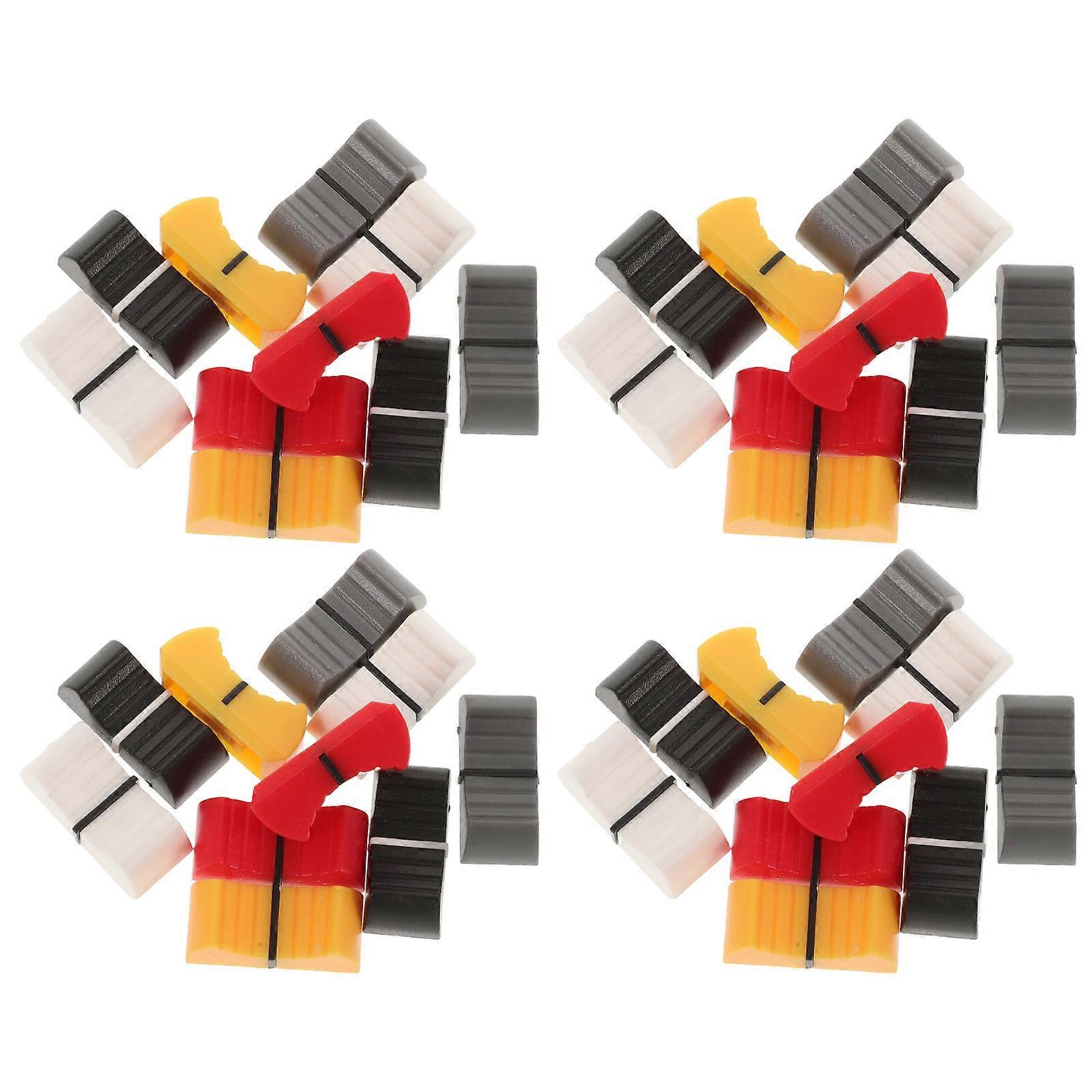Console Mixer Slider Push Caps Fader Knobs for Potentiometer 50Pcs Assorted Color