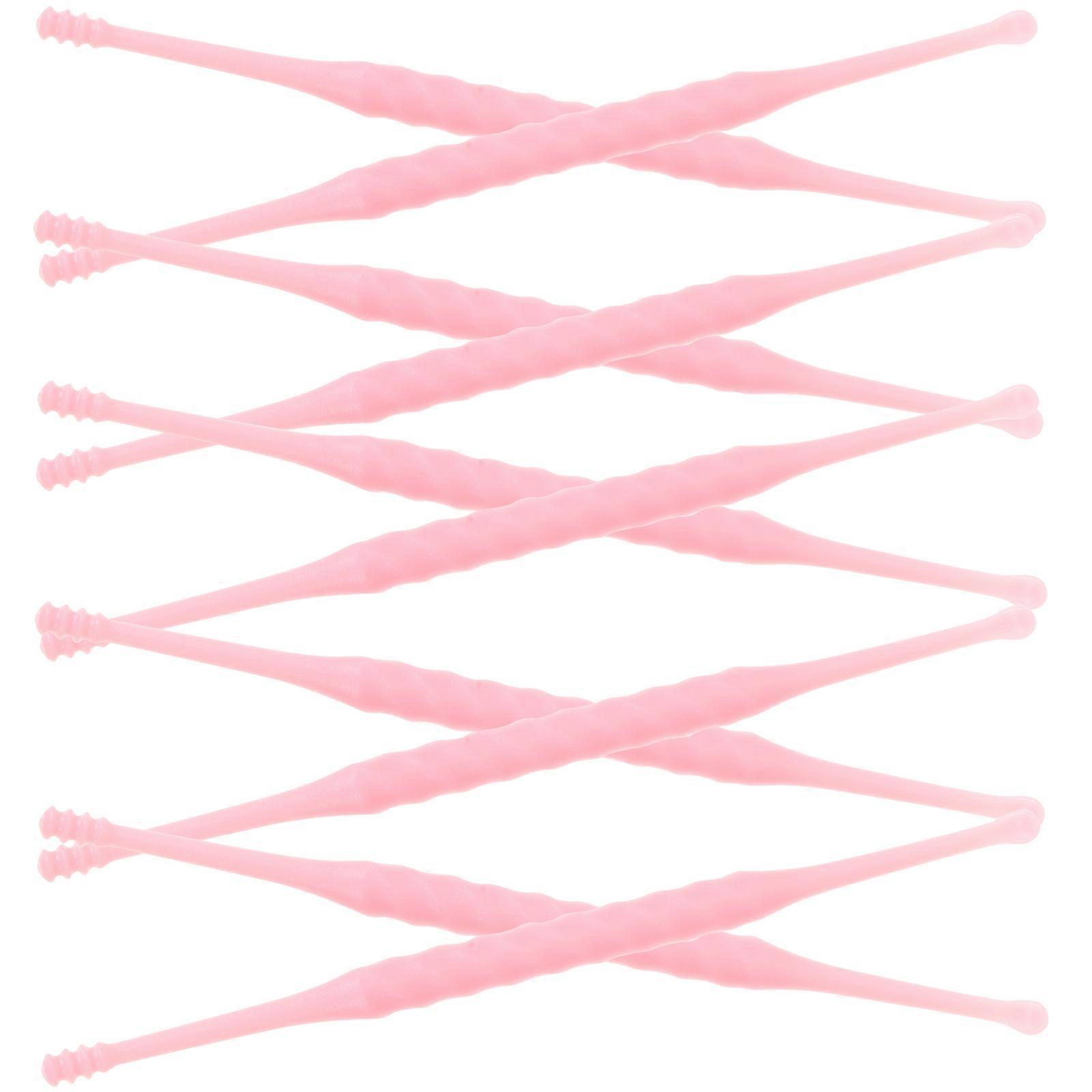 Pink Plastic Clean Tool for Wax Removal 12Pcs Set