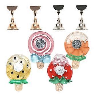 Aufsteckbarer Nagelständer zum Lackieren, 4-teiliges Nagelhalter-Set aus Kunstharz