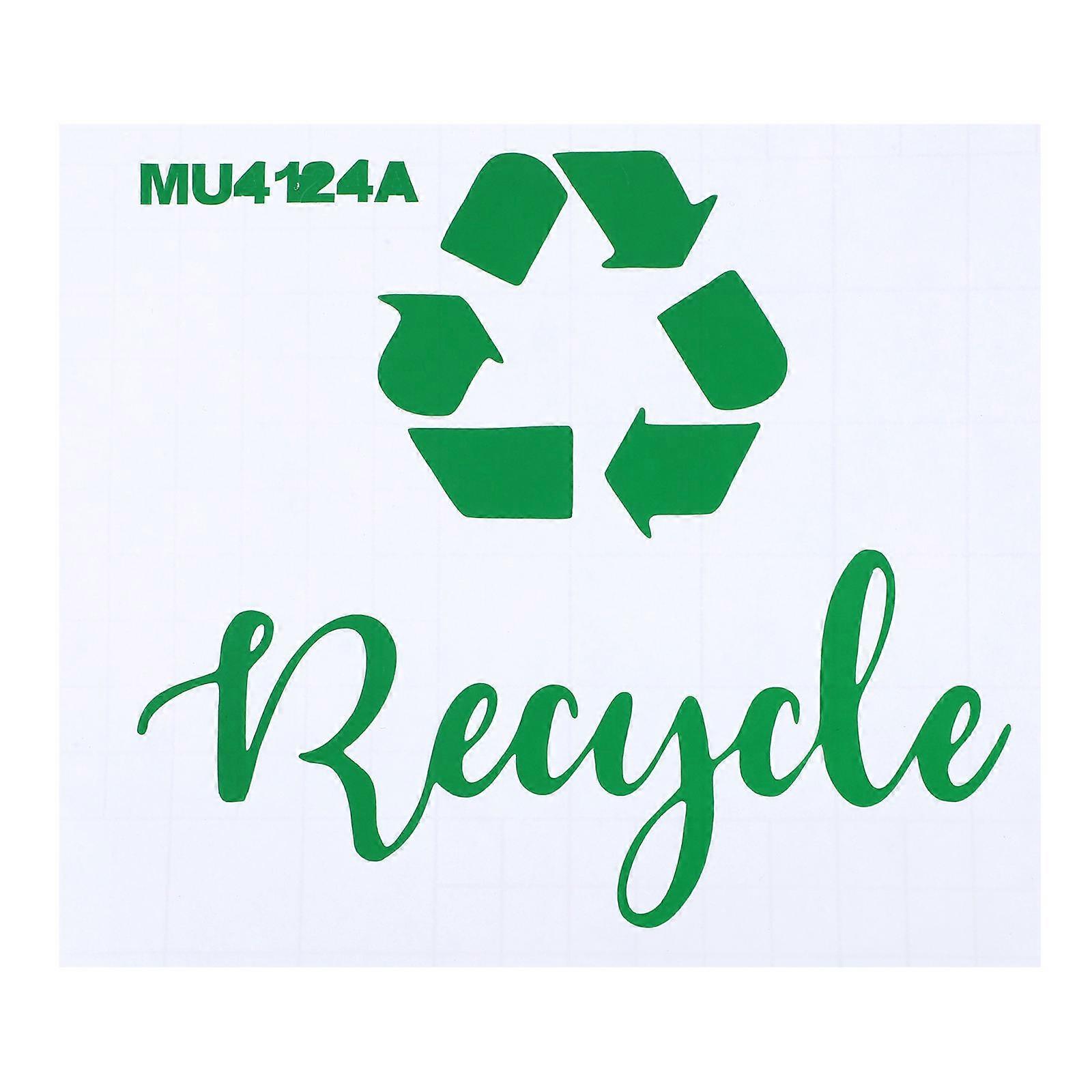 Recycle Trash Bin Sticker Self-Adhesive for Trash Can Classification