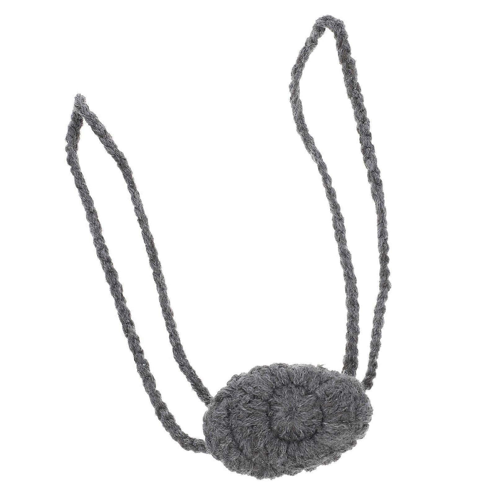 Nose Warmer Grey Hand Woven Skiing Cold 1Set