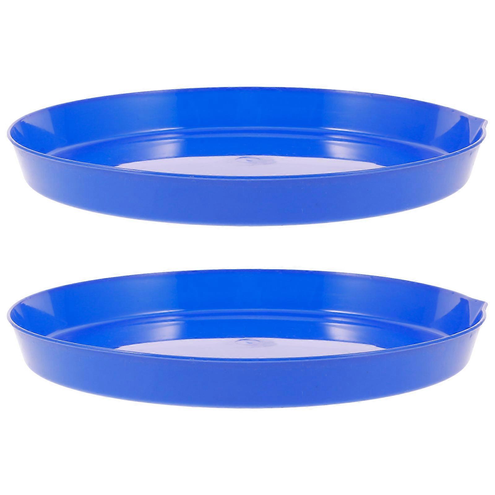 Blue Bubble Solution Tray for Outdoor Activities 2Pcs Plastic